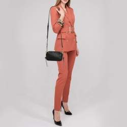 Pre Owned Marc Jacobs Black Leather Camera Crossbody Bag