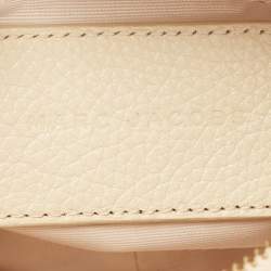 Pre Owned Marc Jacobs Beige Leather The Glam Shot Chain Crossbody Bag