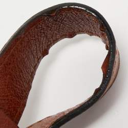 Pre Owned Marc Jacobs Brown Glossy Leather Embellished Hobo