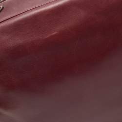 Marc Jacobs Burgundy Leather The Venetia Bowler Bag