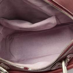 Marc Jacobs Burgundy Leather The Venetia Bowler Bag