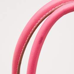 Marc Jacobs Neon Pink Quilted Leather Stam Satchel