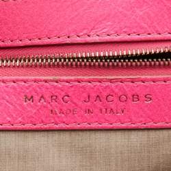 Marc Jacobs Neon Pink Quilted Leather Stam Satchel