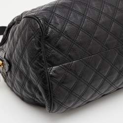 Pre Owned Marc Jacobs Black Quilted Leather Glam Satchel