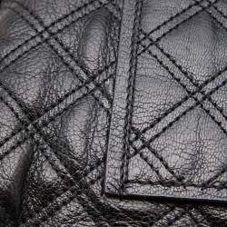 Pre Owned Marc Jacobs Black Quilted Leather Glam Satchel