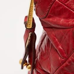 Marc Jacobs Red Quilted Leather Chain Satchel
