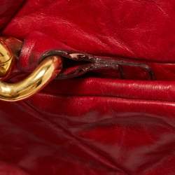 Marc Jacobs Red Quilted Leather Chain Satchel