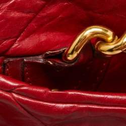 Marc Jacobs Red Quilted Leather Chain Satchel