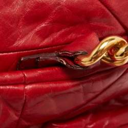 Marc Jacobs Red Quilted Leather Chain Satchel