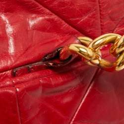 Marc Jacobs Red Quilted Leather Chain Satchel