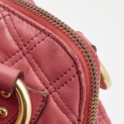 Marc Jacobs Pink Quilted Leather Cecilia Shoulder Bag