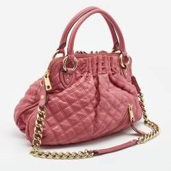 Marc Jacobs Pink Quilted Leather Cecilia Shoulder Bag