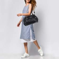 Pre Owned Marc Jacobs Black Quilted Leather Stam Satchel