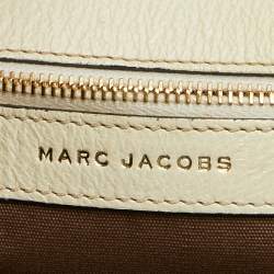 Pre Owned Marc Jacobs Beige Canvas and Leather Large Robert Duffy Bag on Bag Tote