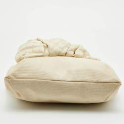 Pre Owned Marc Jacobs Beige Canvas and Leather Large Robert Duffy Bag on Bag Tote