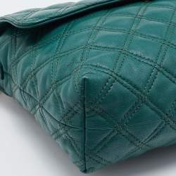 Pre Owned Marc Jacob Green Quilted Leather Flap Shoulder Bag