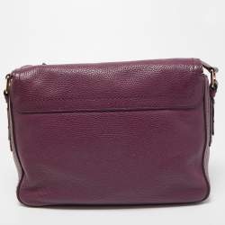 Marc Jacobs Purple Leather The Groove Messenger Bag