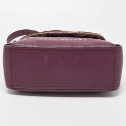 Marc Jacobs Purple Leather The Groove Messenger Bag