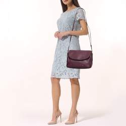 Marc Jacobs Purple Leather The Groove Messenger Bag