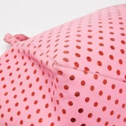 Marc Jacobs Pink Leather Polka Dot Zip Tote