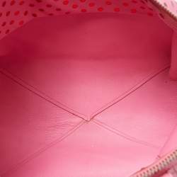 Marc Jacobs Pink Leather Polka Dot Zip Tote