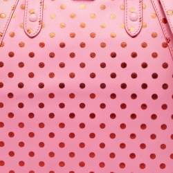 Marc Jacobs Pink Leather Polka Dot Zip Tote