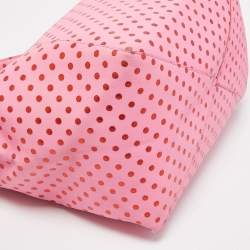 Marc Jacobs Pink Leather Polka Dot Zip Tote