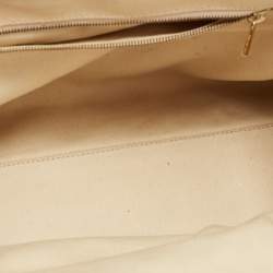 Pre Owned Marc Jacobs Metallic Bronze Quilted Leather Stam Satchel