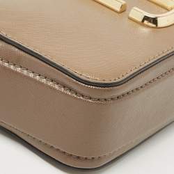 Pre Owned Marc Jacobs Beige/Cream Leather Snapshot Camera Crossbody Bag
