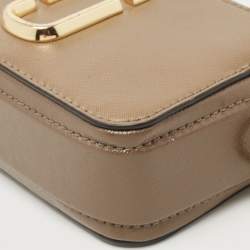 Pre Owned Marc Jacobs Beige/Cream Leather Snapshot Camera Crossbody Bag