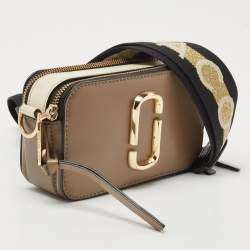 Pre Owned Marc Jacobs Beige/Cream Leather Snapshot Camera Crossbody Bag