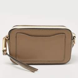 Pre Owned Marc Jacobs Beige/Cream Leather Snapshot Camera Crossbody Bag