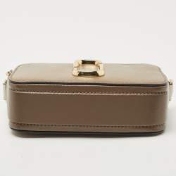 Pre Owned Marc Jacobs Beige/Cream Leather Snapshot Camera Crossbody Bag