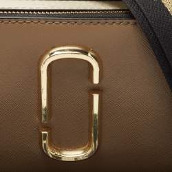 Pre Owned Marc Jacobs Beige/Cream Leather Snapshot Camera Crossbody Bag