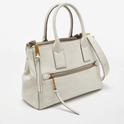 Marc Jacobs Off White Leather Gotham North South Tote