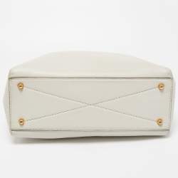 Marc Jacobs Off White Leather Gotham North South Tote