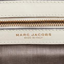Pre Owned Marc Jacobs Cream Quilted Leather Stam Satchel