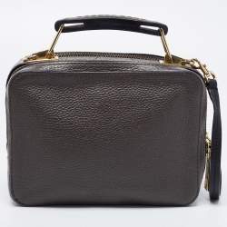 Marc Jacobs Grey Leather The Box 20 Top Handle Bag