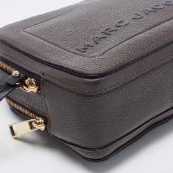 Marc Jacobs Grey Leather The Box 20 Top Handle Bag