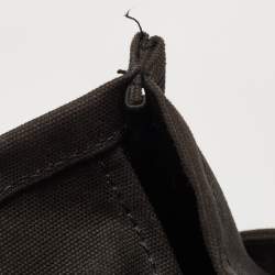 Pre Owned Marc Jacobs Black/White Canvas The Tote Logo Bag