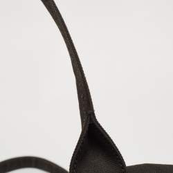 Pre Owned Marc Jacobs Black/White Canvas The Tote Logo Bag