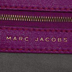 Pre Owned Marc Jacobs Purple Leather Paradise Little Janice Satchel