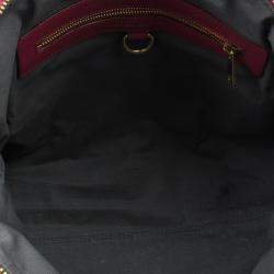 Pre Owned Marc Jacobs Red Quilted Jersey Bruna Bow Satchel