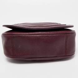 Pre Owned Marc Jacobs Plum Leather Mini Empire City Crossbody Bag