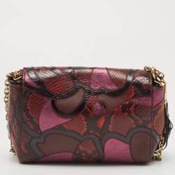 Marc Jacobs Multicolor Python Embossed and Leather The J Marc Patchwork Shoulder Bag