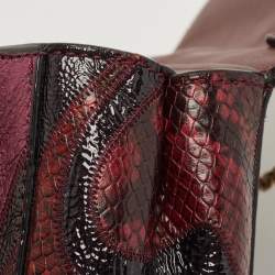 Marc Jacobs Multicolor Python Embossed and Leather The J Marc Patchwork Shoulder Bag