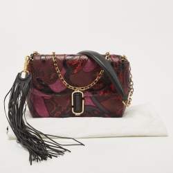 Marc Jacobs Multicolor Python Embossed and Leather The J Marc Patchwork Shoulder Bag