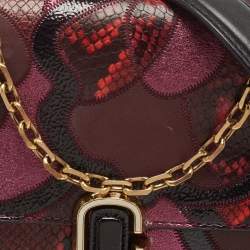 Marc Jacobs Multicolor Python Embossed and Leather The J Marc Patchwork Shoulder Bag