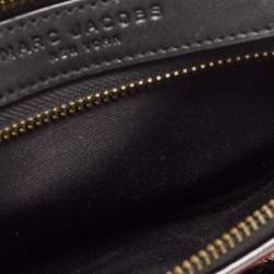 Pre Owned Marc Jacobs Black/Burgundy Velvet and Feather Snapshot Camera Crossbody Bag 