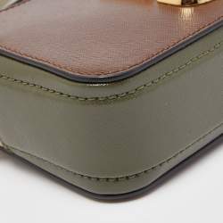 Marc Jacobs Tri Color Leather Snapshot Camera Crossbody Bag